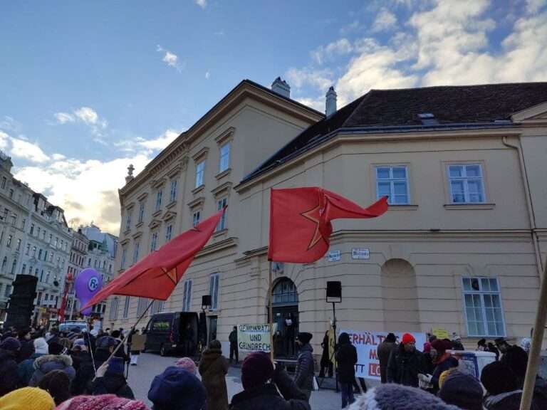 Rede von Lisa (Freie Lin­ke Öster­reich) am Sams­tag in Wien